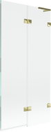 Mexen Lunar L parawan nawannowy 2-skrzydłowy prawy 90 x 150 cm, transparent, złoty - 897L-090-100-50-00-P