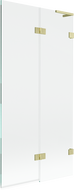 Mexen Lunar L parawan nawannowy 2-skrzydłowy prawy 90 x 150 cm, transparent, złoty szczotkowany - 897L-090-100-55-00-P
