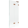 Mexen Lunar L parawan nawannowy 2-skrzydłowy prawy 80 x 150 cm, transparent, różowe złoto - 897L-080-100-60-00-P