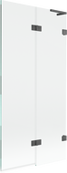 Mexen Lunar L parawan nawannowy 2-skrzydłowy prawy 90 x 150 cm, transparent, gun gray szczotkowany - 897L-090-100-66-00-P