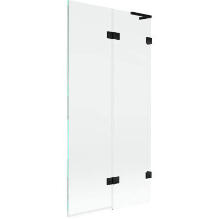 Mexen Lunar L parawan nawannowy 2-skrzydłowy prawy 90 x 150 cm, transparent, czarny - 897L-090-100-70-00-P
