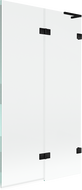 Mexen Lunar L parawan nawannowy 2-skrzydłowy prawy 100 x 150 cm, transparent, czarny - 897L-100-100-70-00-P