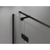 Mexen Mist-H T kabina prysznicowa uchylna lewa 85 x 110 cm, transparent, czarna - 8A5T-085-110-70-00-L