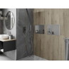 Mexen X-Wall-R półka wnękowa z kołnierzem 45 x 30 cm, inox - 1910453010