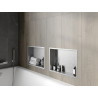 Mexen X-Wall-R półka wnękowa z kołnierzem 45 x 30 cm, inox - 1910453010