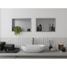 Mexen X-Wall-R półka wnękowa z kołnierzem 45 x 30 cm, inox - 1910453010