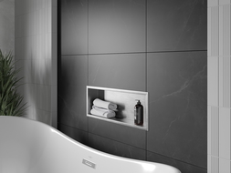 Mexen X-Wall-R półka wnękowa z kołnierzem 60 x 20 cm, inox - 1910602010