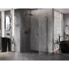 Mexen Lunar-B kabina prysznicowa uchylna lewa 85 x 80 cm, transparent, gun gray szczotkowany - 832-085-080-66-00-L
