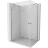 Mexen Mist-H Duo kabina prysznicowa uchylna lewa 85 x 75 cm, transparent, chrom - 8A5-085L-075P-01-00