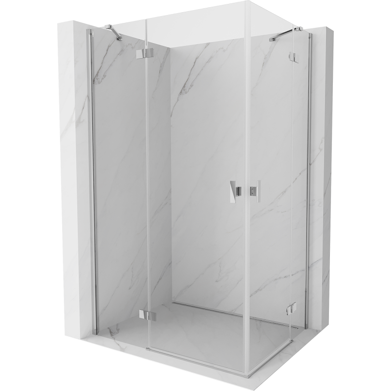 Mexen Mist-H Duo kabina prysznicowa uchylna lewa 110 x 85 cm, transparent, chrom - 8A5-110L-085P-01-00