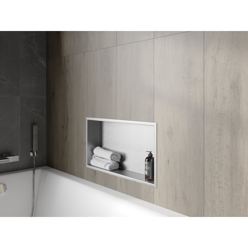 Mexen X-Wall-R półka wnękowa z kołnierzem 60 x 30 cm, inox - 1910603010
