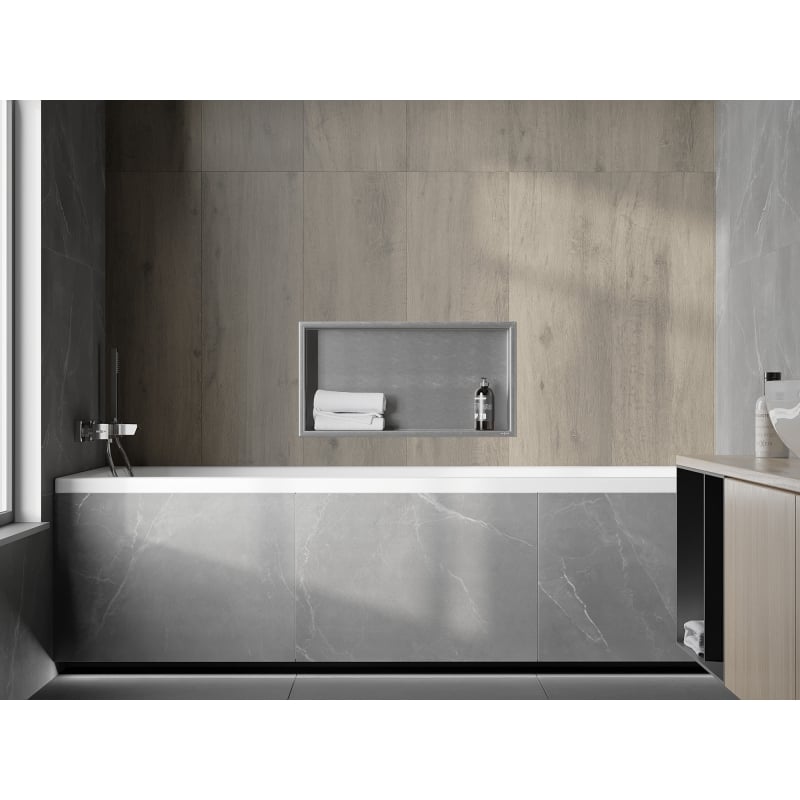 Mexen X-Wall-R półka wnękowa z kołnierzem 60 x 30 cm, inox - 1910603010