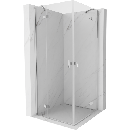 Mexen Mist-H Duo kabina prysznicowa uchylna 95 x 95 cm, transparent, chrom - 8A5-095L-095P-01-00