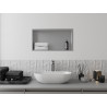 Mexen X-Wall-R półka wnękowa z kołnierzem 60 x 30 cm, inox - 1910603010
