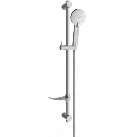 Mexen DF40 zestaw prysznicowy suwany, gun gray szczotkowany - 785404582-66