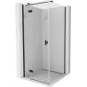 Mexen Mist-H T kabina prysznicowa uchylna lewa 110 x 110 cm, transparent, czarna - 8A5T-110-110-70-00-L