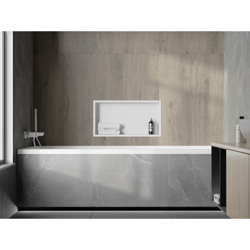 Mexen X-Wall-R półka wnękowa z kołnierzem 60 x 30 cm, biała - 1920603010