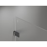 Mexen Lunar-B kabina prysznicowa uchylna lewa 90 x 80 cm, transparent, gun gray szczotkowany - 832-090-080-66-00-L