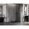 Mexen Lunar-B kabina prysznicowa uchylna prawa 70 x 70 cm, transparent, gun gray szczotkowany - 832-070-070-66-00-P