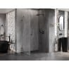 Mexen Lunar-B kabina prysznicowa uchylna prawa 95 x 70 cm, transparent, gun gray szczotkowany - 832-095-070-66-00-P