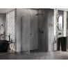 Mexen Lunar-B kabina prysznicowa uchylna prawa 95 x 70 cm, transparent, gun gray szczotkowany - 832-095-070-66-00-P