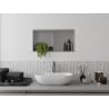 Mexen X-Wall-R półka wnękowa z kołnierzem i półką 60 x 30 cm, inox - 1910603010S