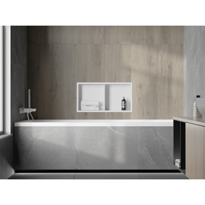 Mexen X-Wall-R półka wnękowa z kołnierzem i półką 60 x 30 cm, biała - 1920603010S