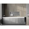 Mexen X-Wall-R półka wnękowa z kołnierzem 75 x 30 cm, inox - 1910753010
