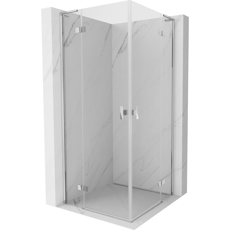 Mexen Mist-H L Duo kabina prysznicowa uchylna 70 x 70 cm, transparent, chrom - 8A5L-070L-070P-01-00