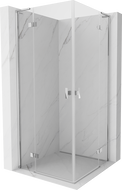 Mexen Mist-H L Duo kabina prysznicowa uchylna 75 x 75 cm, transparent, chrom - 8A5L-075L-075P-01-00