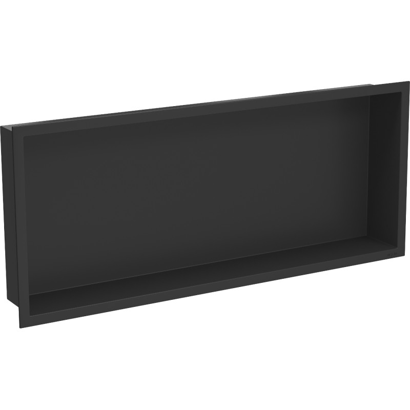 Mexen X-Wall-R półka wnękowa z kołnierzem 75 x 30 cm, czarna - 1970753010