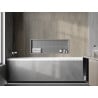 Mexen X-Wall-R półka wnękowa z kołnierzem 90 x 30 cm, inox - 1910903010