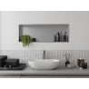 Mexen X-Wall-R półka wnękowa z kołnierzem 90 x 30 cm, inox - 1910903010