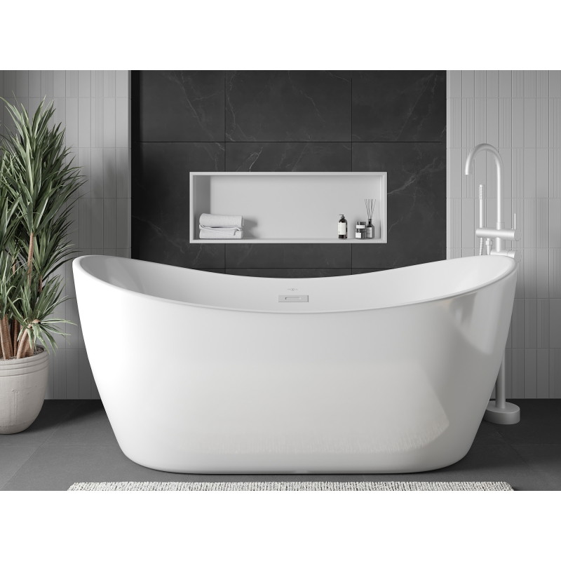 Mexen X-Wall-R półka wnękowa z kołnierzem 90 x 30 cm, biała - 1920903010