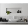 Mexen X-Wall-R półka wnękowa z kołnierzem 90 x 30 cm, biała - 1920903010