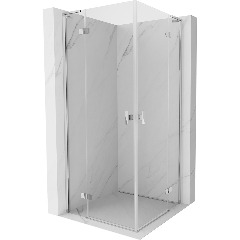 Mexen Mist-H L Duo kabina prysznicowa uchylna 90 x 90 cm, transparent, chrom - 8A5L-090L-090P-01-00