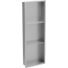 Mexen X-Wall-R półka wnękowa z kołnierzem i półką 90 x 30 cm, inox - 1910903010S