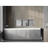 Mexen X-Wall-R półka wnękowa z kołnierzem i półką 90 x 30 cm, inox - 1910903010S