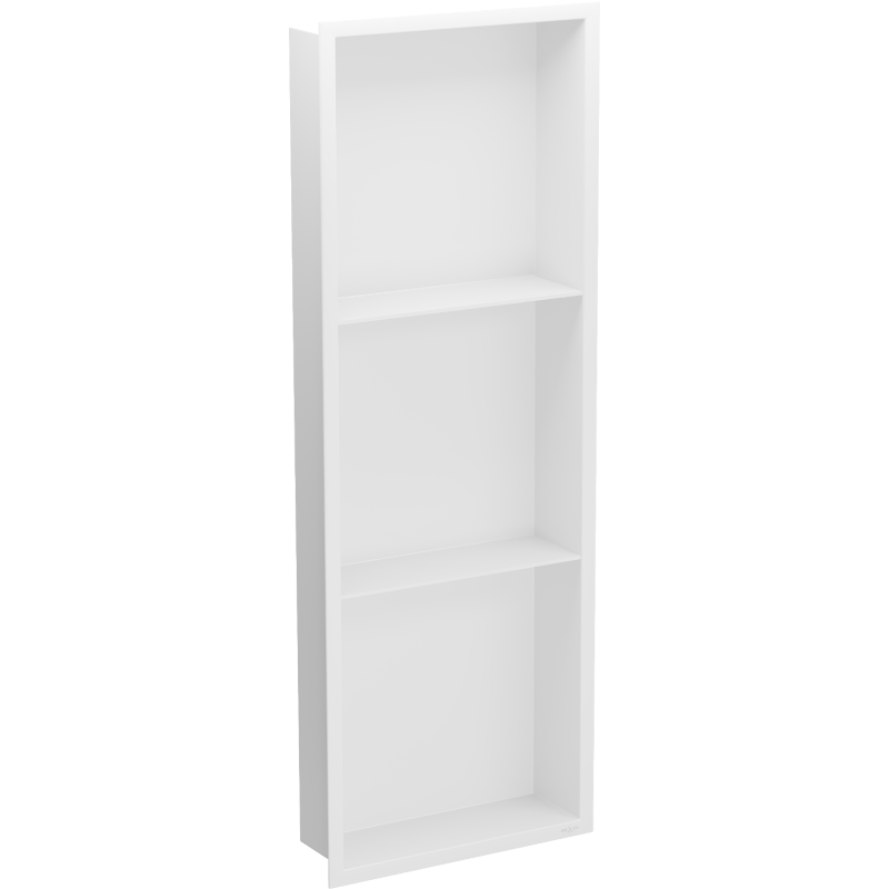 Mexen X-Wall-R półka wnękowa z kołnierzem i półką 90 x 30 cm, biała - 1920903010S