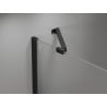 Mexen Mist-H Duo kabina prysznicowa uchylna lewa 115 x 110 cm, transparent, czarna - 8A5-115L-110P-70-00