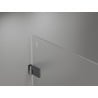 Mexen Lunar-B kabina prysznicowa uchylna prawa 80 x 80 cm, transparent, gun gray szczotkowany - 832-080-080-66-00-P
