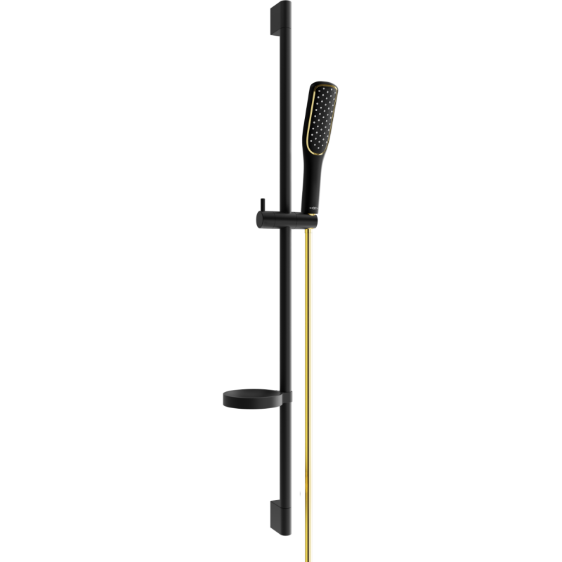 Mexen DS49 zestaw prysznicowy suwany, czarny/złoty - 785494583-57