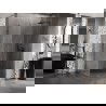 Mexen Lunar-B kabina prysznicowa uchylna prawa 90 x 80 cm, transparent, gun gray szczotkowany - 832-090-080-66-00-P