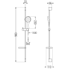 Mexen DS74 zestaw prysznicowy suwany, czarny - 785744583-70