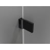Mexen Lunar-B kabina prysznicowa uchylna lewa 80 x 80 cm, transparent, czarna - 832-080-080-70-00-L