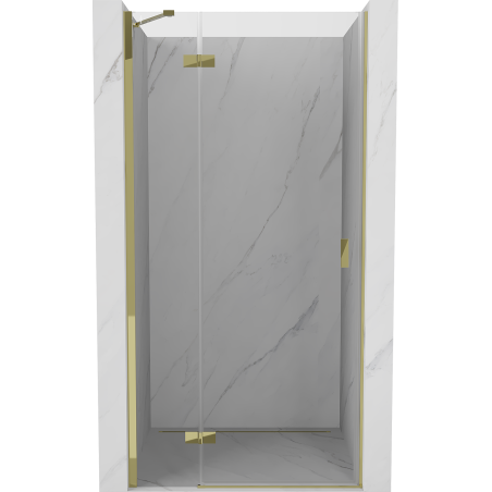 Mexen Mist-H drzwi prysznicowe uchylne lewe 70 cm, transparent, złote - 8A5-070-000-50-00-L