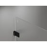 Mexen Lunar-B kabina prysznicowa uchylna lewa 100 x 80 cm, transparent, czarna - 832-100-080-70-00-L