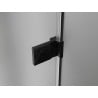 Mexen Lunar-B kabina prysznicowa uchylna lewa 100 x 80 cm, transparent, czarna - 832-100-080-70-00-L