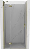 Mexen Mist-H drzwi prysznicowe uchylne lewe 85 cm, transparent, złote - 8A5-085-000-50-00-L