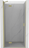 Mexen Mist-H drzwi prysznicowe uchylne lewe 105 cm, transparent, złote szczotkowane - 8A5-105-000-55-00-L